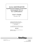 682XXB/683XXB Synthesized Sweep Generator Operation Manual