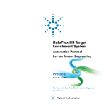 HaloPlex HS Target Enrichment System Automation Protocol For Ion