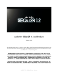 Audiofier SEQui2R 1.2 Addendum