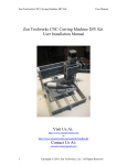 Zen Toolworks CNC Carving Machine DIY Kit User Installation