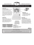 INCUBATOR & ACCESSORY INSTRUCTION MANUAL