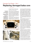 Replacing damaged balsa core