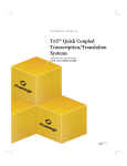 TNT® Quick Coupled Transcription/Translation