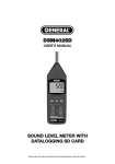 Manual for Data Logging Class 2 Sound Level Meter