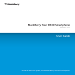 BlackBerry Tour 9630 Smartphone - 4.7.1 - User
