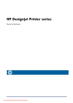 HP Designjet T1100 A0 User Guide Manual