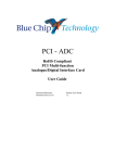 PCI ADC Data Acquisition Card User Manual