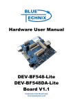 Hardware User Manual DEV-BF548-Lite DEV-BF548DA