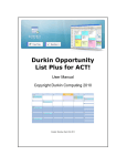 Durkin Opportunity List Plus for ACT!