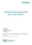 Ohmmeter Replacement Guide (From 3540 to RM3544)