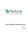 Textura StarBuilder Integration Manual