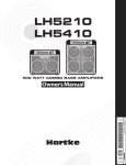 the Hartke 5210 English User Manual in PDF