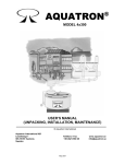 Aquatron 4x300 Installation Manual - Amberes