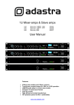 1U Mixer-amps & Slave amps User Manual