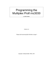 Programming the Multiplex Profi mc3030