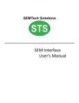 SEM Interface User`s Manual