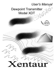 XDT User`s Manual - Lesman Instrument Company