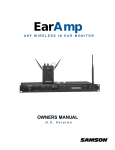 the UHF EarAmp User Manual