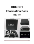 HDX-BD1 Information Pack