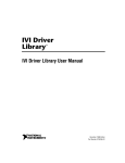 IVI Driver Library User Manual