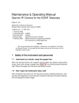 Maintenance manual - MSU Department of Physics and Astronomy