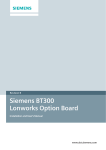 Siemens BT300 Lonworks Option Board