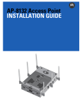 AP-8132 Access Point INSTALLATION GUIDE