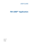 FM-1000 Integrated Display User Guide 9.25A