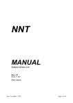 NNT - Software Manual