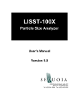 LISST-100X Users Manual - Sequoia Scientific, Inc.