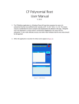 CF Polynomial Root User Manual - CF Software Consultants, Inc.