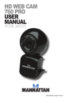 HD Web Cam 760 Pro user manual