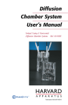 Diffusion Chamber System User`s Manual