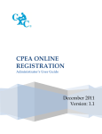 CPEA Administrator User Manual - Caribbean Examinations Council