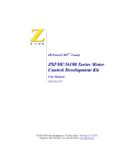 Z8FMC16100 Series Motor Control Development Kit User Manual