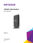 CM600 Cable Modem User Manual