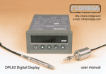 DPL53 Digital Display user manual