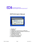 DSTS-5A User`s Manual - Electronic Devices, Inc.
