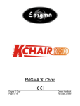 K Chair user manual