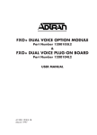 Dual FXO Module User Manual (Rev B)