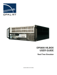 OP5600 HIL Box User Manual - Opal-RT