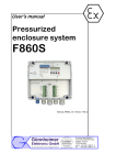 User`s manual Pressurized enclosure system