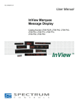 2706-UM016D-EN-P, InView Marquee Message Display User Manual