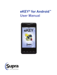 eKEY® for Android™ User Manual