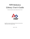 WPI Robotics Library User`s Guide