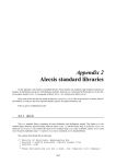 Appendix 2 Alecsis standard libraries