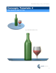 Concepts Tutorial 4 : Wine Bottle & Glass on Tray