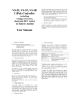 VS-3S, VS-3P, VS-3R LiPoly-Controller User Manual