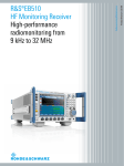 for R&S®EB510 HF Monitoring Receiver