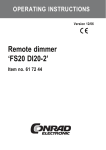 Remote dimmer `FS20 DI20-2`